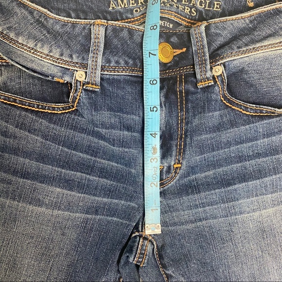 American Eagle kick boot jeans SZ 6 mid rise - Picture 8 of 11